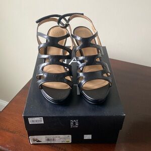 naturalizer Pressley Platform Strappy Dress Sandals euc